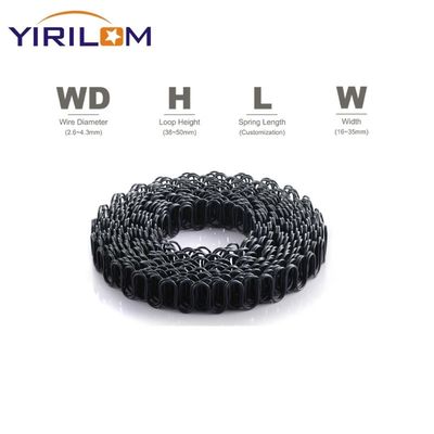 Custom Black S-Shaped Zigzag Spring for Sofa Furniture 2.8-4.0mm カスタムブラック S型ジグザックスプリング ソファ家具 2.8-4.0mm