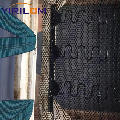 耐久性のある10cmノット間隔200m長さナイロン強化プラスチッククリップストリップ、ソファジグザグスプリングファスナー用