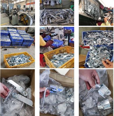 卸売家具コネクタソファヒンジ調整可能なアームレスト機構シルバーアイアンソファヘッドレストヒンジ