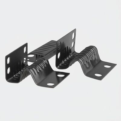 半塑料で覆われたデザインのソファハードウェアのための4ホールの亜鉛塗装スプリングクリップ