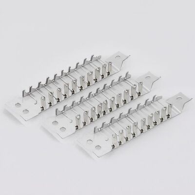 ソファ用ジグザグスプリング用5穴亜鉛メッキ半プラスチック被覆スプリングクリップ