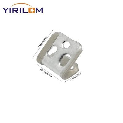 ソファ用ジグザグスプリング用5穴亜鉛メッキ半プラスチック被覆スプリングクリップ