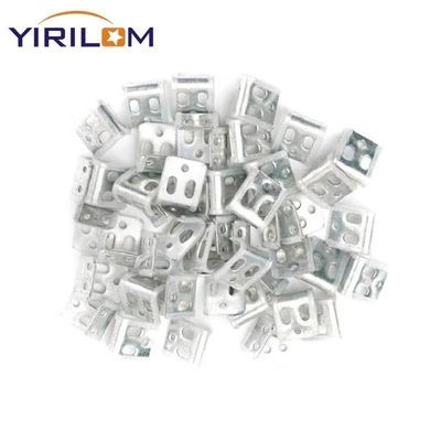 お買い得 4穴亜鉛メッキソファスプリングクリップ、ハーフプラスチックカバー付き、張り地用ジグザグノザグクリップ オンライン