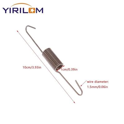 鋼鉄ワイヤのバランスフックとスプリング固定クリップ,直径1.5mm,長さ97mm