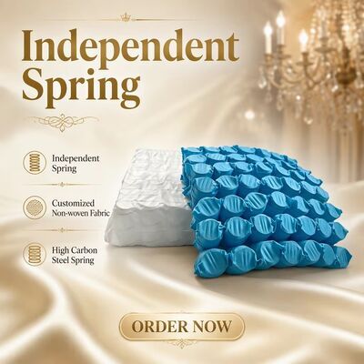 High Carbon Steel Wire Sofa Pocket Spring Unit with Compressed Roll Pack and Noiseless Design