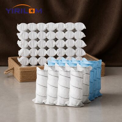 White 80gsm Fabric Pocket Spring Unit with 1.9mm Steel Wire for Sofa Seating Customized Size