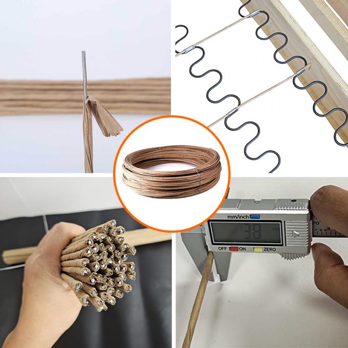 OEM家具アクセサリー 2.0mm スプリングワイヤ 紙固定ワイヤ ソファ Zig Zag スプリング 6