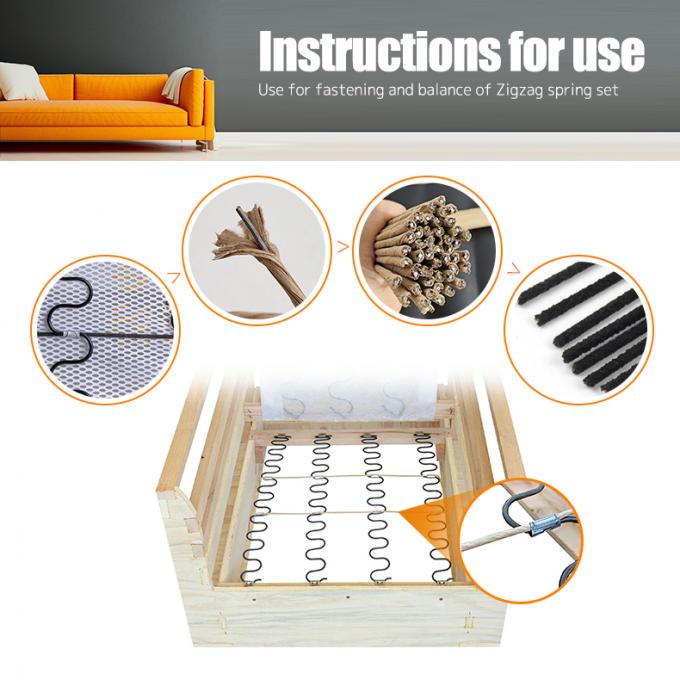 家具アクセサリー ソファ 位置付けライン 紙 巻いたワイヤ プラスチック固定ストラップ 5