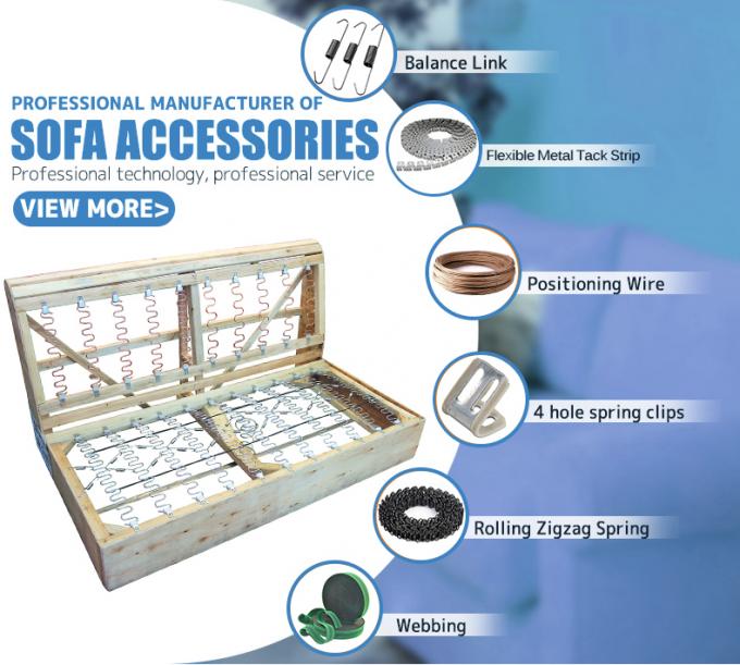 最高品質の鋼鉄ワイヤーバランスフック シグザック ソーファのスプリング固定クリップ 2