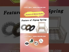 カスタマイズされたサイズ 黒色 3.6mm スチール 敷き布団 丸いソファー ジグザグ スプリング