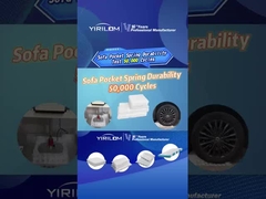 圧縮された個別に包まれたソファスプリングコイル ソファクッションのためのポケットスプリング